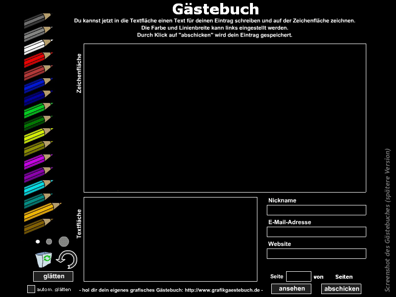 altes Grafikgästebuch